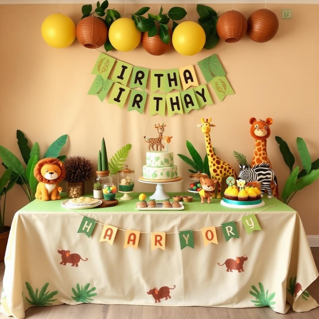 Tema de festa Safari