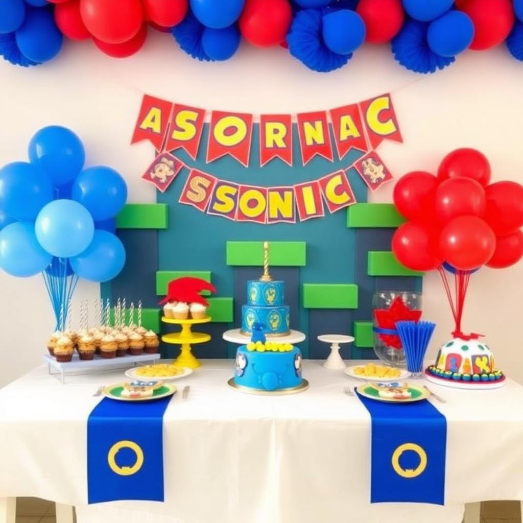 Tema de festa Sonic